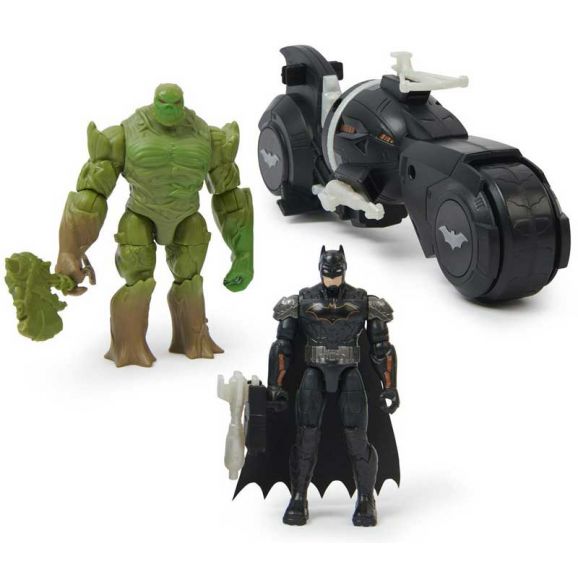 Batman Armory Attack Batcycle med 10 cm Figurer
