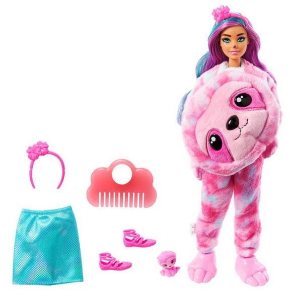 Barbie Cutie Reveal Sloth Plush Costume Series Överraskning