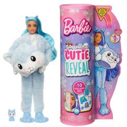 Barbie Cutie Reveal Winter Sparkle Husky Hund Series 3 Överraskning