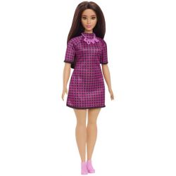 Barbiedocka Curvy Fashionista Pink Checkers