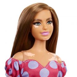 Barbiedocka Curvy Fashionistas prickig klänning Nr. 171