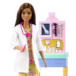 Barbie Barnläkare med barn och skötbord