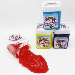 Rainbow Glitter Putty Slime