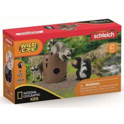 Schleich Skunk och tvättbjörnar 42532