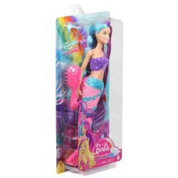 Barbie Sjöjungfru med långt hår och håraccessoar Dreamtopia 