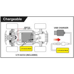 Radiostyrd Bil Disguiser Monster Truck 12 km/h 2,4 Ghz