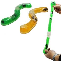 Mask med Slime, larver och flugor 27 cm