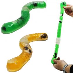 Mask med Slime, larver och flugor Fidget 27 cm
