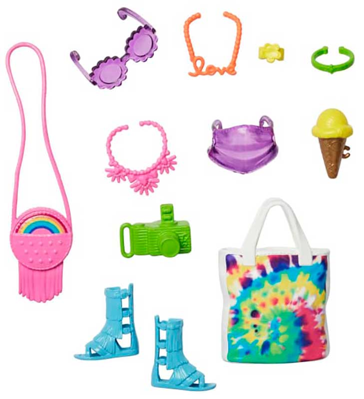 Barbie Fashion Accessoarer Neon Festival Pack With 11 Storytelling