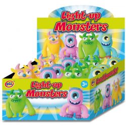 Roligt monster med ljus klämmonster mjuk