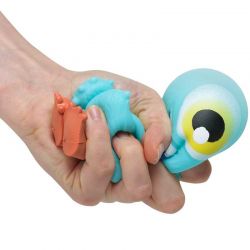 Roligt monster med ljus klämmonster mjuk