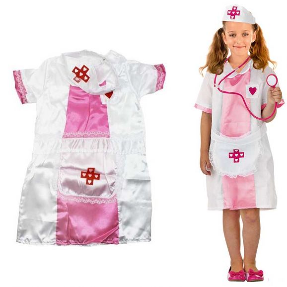 Sjuksköterska Kläder till barn 6-9 år