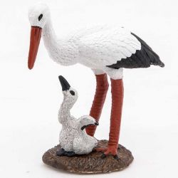 Papo Stork med unge