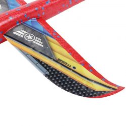 Glidflygplan i frigolit leksak med stickers 36 cm