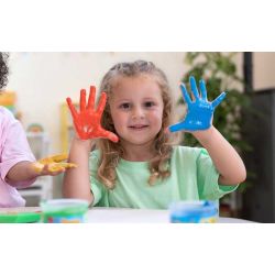 Fingerfärg Hobbyfärg till barn 5 x 35 ml Jovi