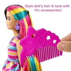 Barbie Docka Totally Hair Hearts HCM90