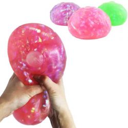 Stor Klämboll med glittriga band inuti 16 cm