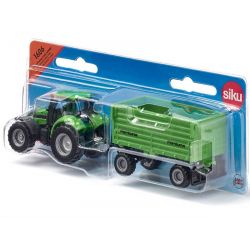 Siku Traktor DEUTZ-FAHR med trailer 1606
