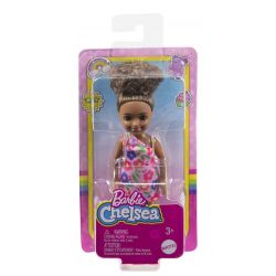 Barbie Chelsea uppsatt hår med blommig dress HGT07