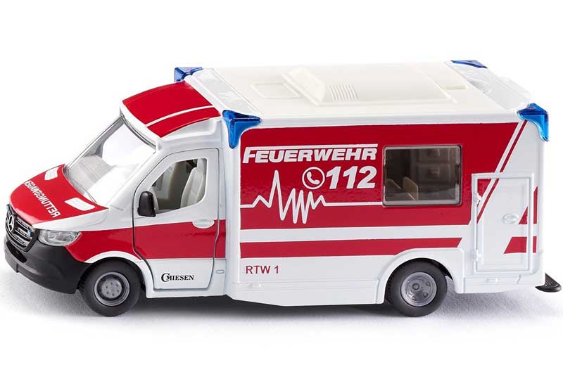 Läs mer om Siku Ambulans Mercedes Benz Sprinter Typ C 2115