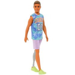 Barbie Ken Docka Fashionista With Jersey And Prosthetic Leg HJT11
