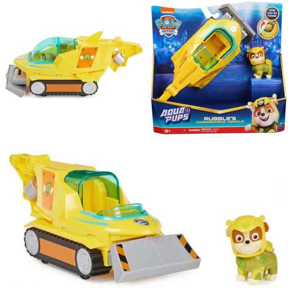 Paw Patrol Aqua Themed Vehicles - Rubble