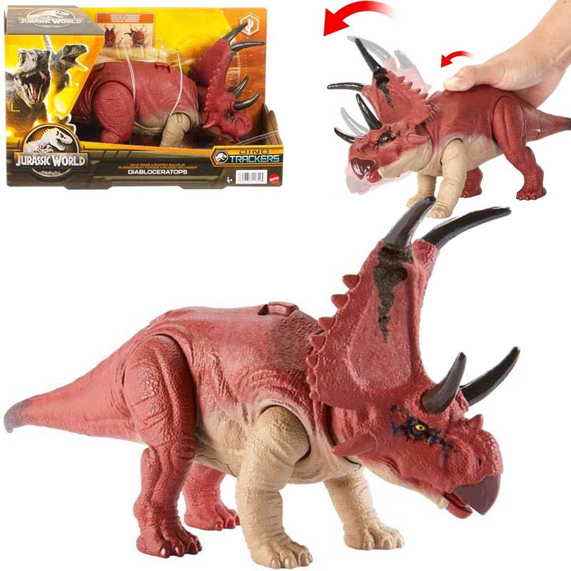Jurassic World Diabloceratops Dinosaurie Wild Roar med ljud