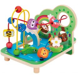 Kulbana med skogstema i trä till barn aktivitetsleksak Tooky Toy