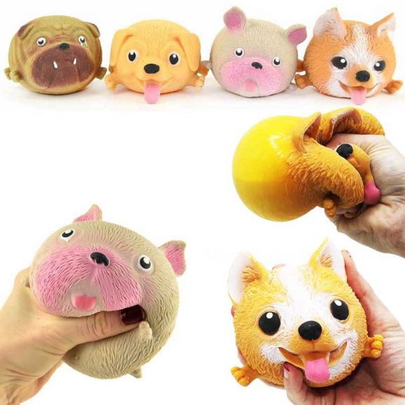 Mjuk Hund Squeeze klämdjur Fidget 11 cm