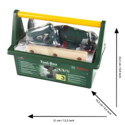 Bosch Verktygslåda leksak med skruvdragare Klein