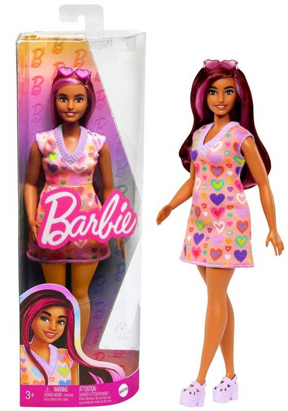 Läs mer om Barbie Fashionista Doll Candy Hearts HJT04