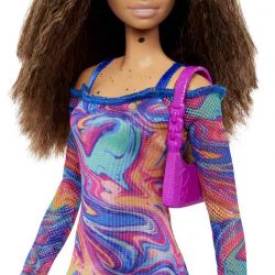 Barbie Fashionista Doll Rainbow Marble Swirl HJT03