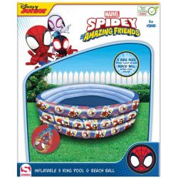 Barnpool med badboll Spidey and his Amazing Friends 100 cm 3 ringar