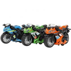 1 st. Leksaksmotorcykel med ljus, ljud och pullback-funktion 11 cm