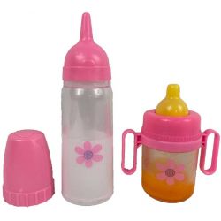 Baby Rose Juiceflaska och nappflaska med mjölk
