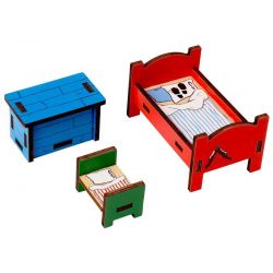 Pippi Möbelset 2 Sovrum Micki