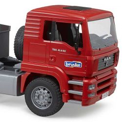 Bruder Lastbil MAN TGA Trailer och Manitou Lastare 02774