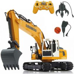 Radiostyrd Liebherr Grävmaskin R936 med Rivningsset 1:20 - 2,4 GHz