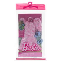 Barbiekläder Klänning, skor, halsband HRH40