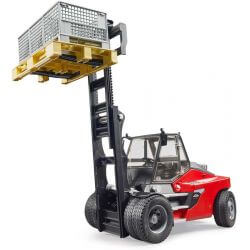 Bruder Linde HT160 Truck Staplare med pall och korgar 02513