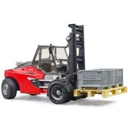 Bruder Linde HT160 Truck Staplare med pall och korgar 02513