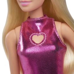 Barbie Fashionista - Rosa klänning med hjärta