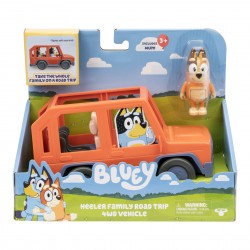Bluey, 4 pack Figurer, Bluey-familjen Holiday