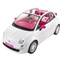 Barbie med barbiebil Fiat 500