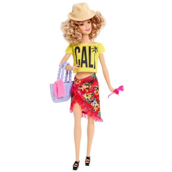 Barbie Doll Vacation Gul T-Shirt