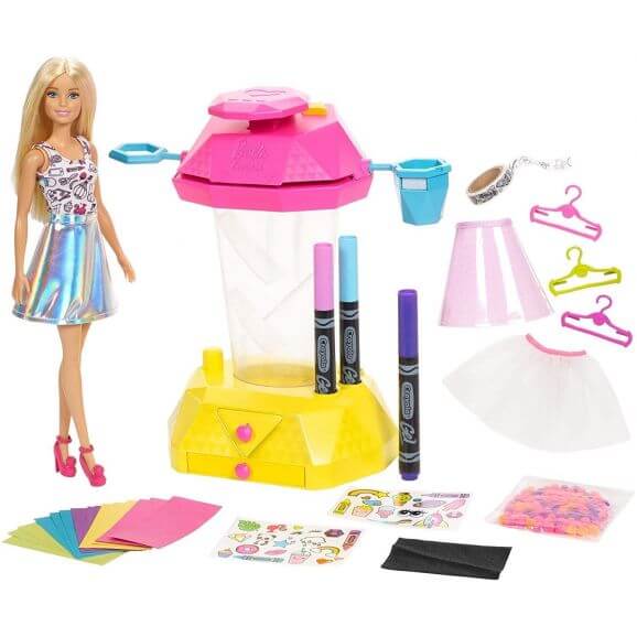 Barbie Crayola Confetti Skirt Studio Playset FRP02