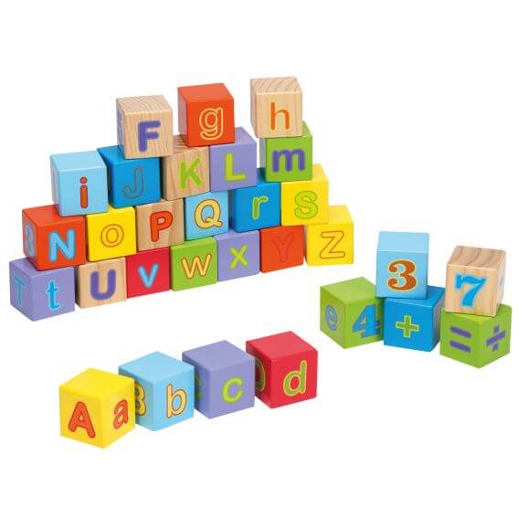 Jouéco® - Alphabet blocks 30 pieces