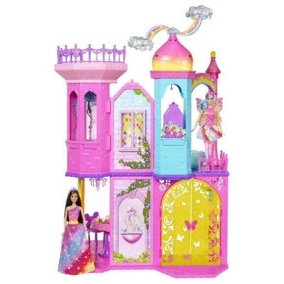 Barbie Dockskåp Fairytale Rainbow Castle DPY39