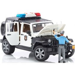 Bruder Polisbil Jeep Wrangler Med Polis 02526