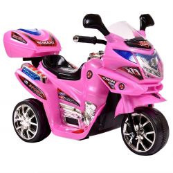 Azeno Elmotorcykel barn Night Rider 6V Rosa